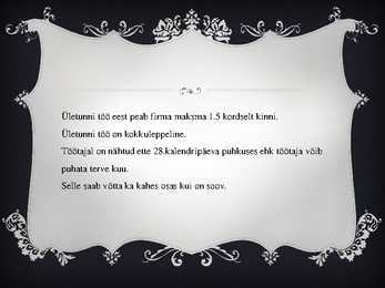 Töölepingu seadus #8