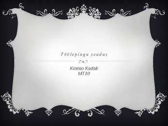 Töölepingu seadus