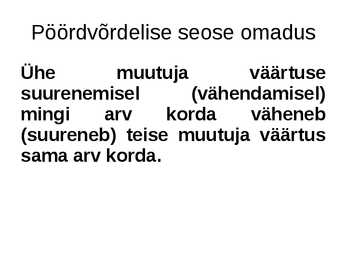 Pöördvõrdeline seos #3