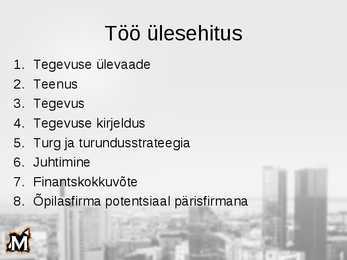 Praktiline töö-Õpilasfirma Momentus #4