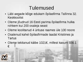 Praktiline töö-Õpilasfirma Momentus #9