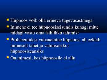 Hüpnoos ja Uni #8