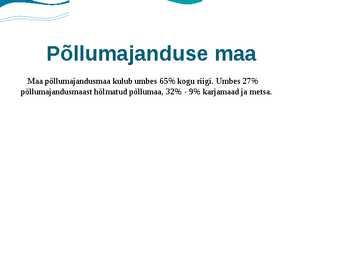 Hollandi ja Hispaania põllumajandus #4