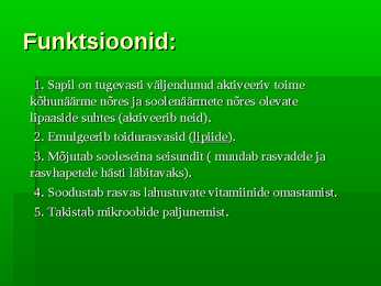 Maksa funktsioonid lipiidide ainevahetuses #9