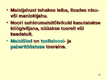 TOIDUAINETE TAIMNE TOORE - MAIS #30
