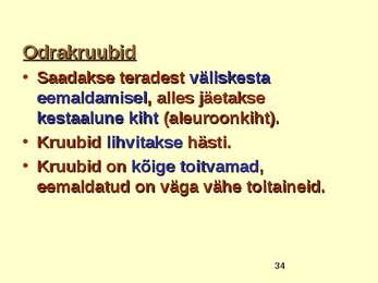 TOIDUAINETE TAIMNE TOORE - ODER- #34
