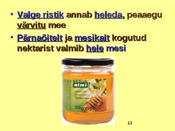 TOIDUAINETE TAIMNE TOORE - MESI #13