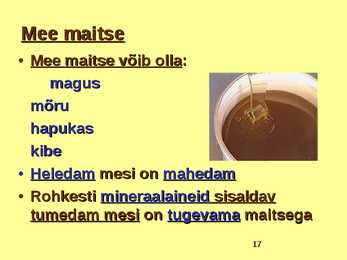TOIDUAINETE TAIMNE TOORE - MESI #17