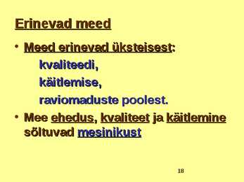TOIDUAINETE TAIMNE TOORE - MESI #18