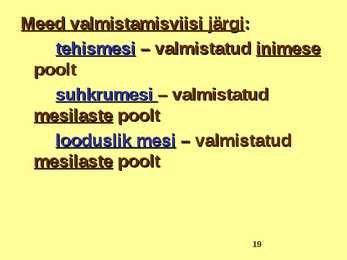 TOIDUAINETE TAIMNE TOORE - MESI #19