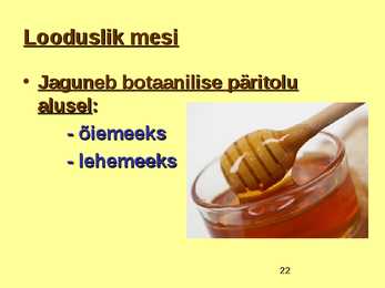 TOIDUAINETE TAIMNE TOORE - MESI #22