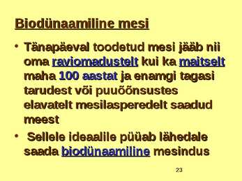 TOIDUAINETE TAIMNE TOORE - MESI #23
