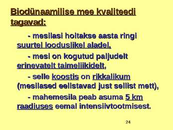 TOIDUAINETE TAIMNE TOORE - MESI #24