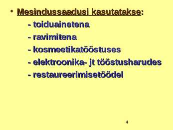 TOIDUAINETE TAIMNE TOORE - MESI #4