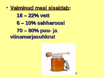 TOIDUAINETE TAIMNE TOORE - MESI #6
