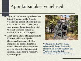 Eestlaste muistne vabadusvõitlus #11