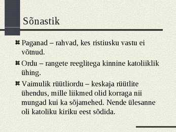 Eestlaste muistne vabadusvõitlus #5