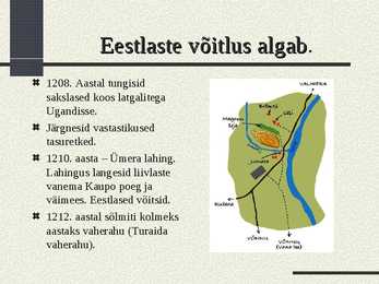 Eestlaste muistne vabadusvõitlus #7