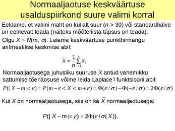 Vahemikhinnangud #4