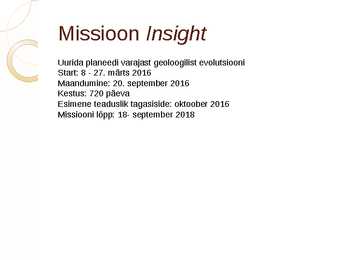 Marss ja selle uurimismissioonid #12