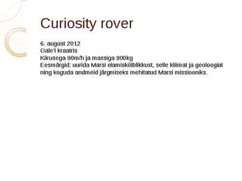 Marss ja selle uurimismissioonid #9