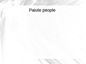 Paiute people