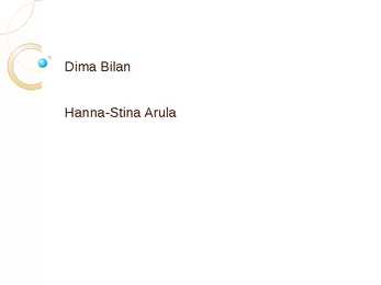 Dima Bilan