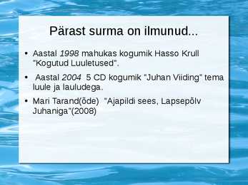 Juhan Viiding #9