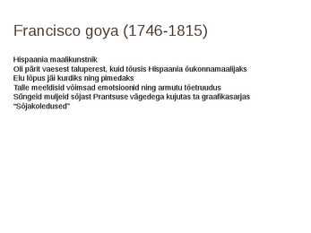 Francisco Goya #2