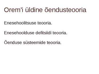 Dorothea Orem #5