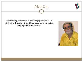 Mati Unt #13