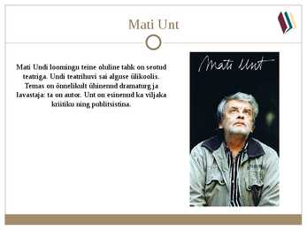 Mati Unt #9