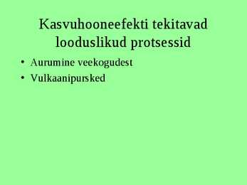 Ökoloogilised globaalprobleemid #11