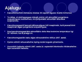 Osooniaugud ja kasvuhoonegaasid #3