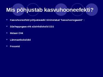 Osooniaugud ja kasvuhoonegaasid #5