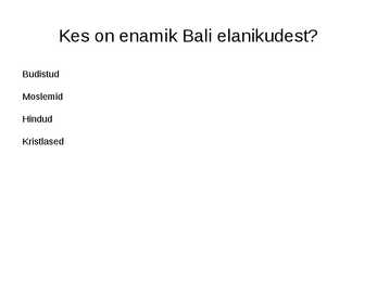 Bali saared #12