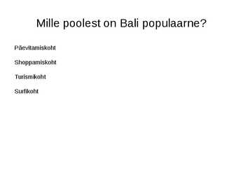 Bali saared #20