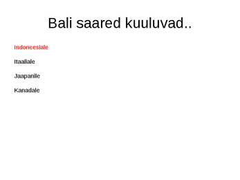 Bali saared #3