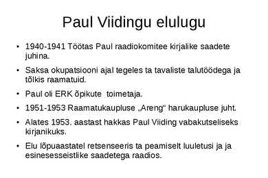 Paul Viiding #3