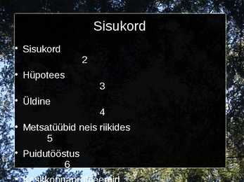 Riikide metsamajanduse võrdlemine #2