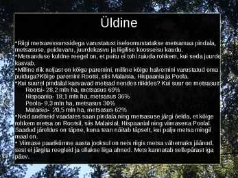Riikide metsamajanduse võrdlemine #4