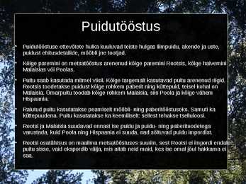Riikide metsamajanduse võrdlemine #6