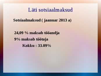 Läti Sotsiaalpoliitika tutvustus #8