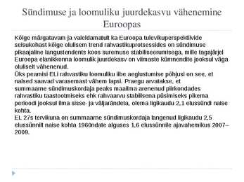 Loomulik iive Euroopa riikides #3