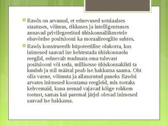 Õiglus kui ausameelsus #3