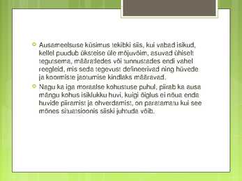 Õiglus kui ausameelsus #6