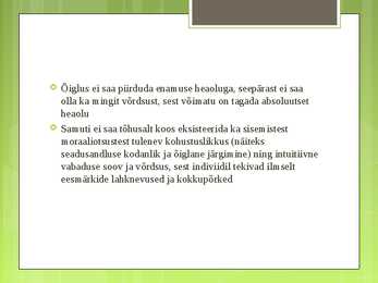 Õiglus kui ausameelsus #7