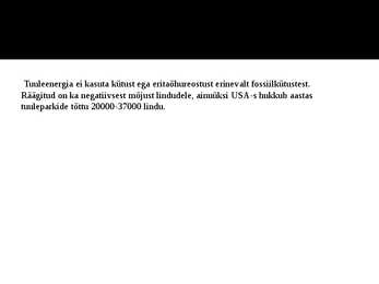 Tuuleenergia rakendamine energiaallikana #11