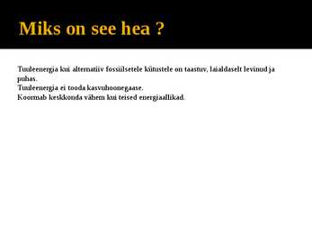 Tuuleenergia rakendamine energiaallikana #3