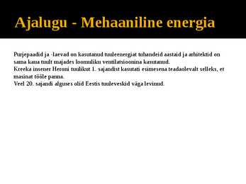 Tuuleenergia rakendamine energiaallikana #4